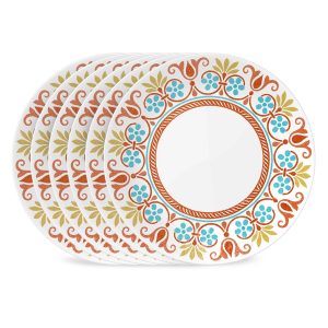 Corelle? Global Collection Terracotta Dreams 10.25 Dinner Plates. 6-pack