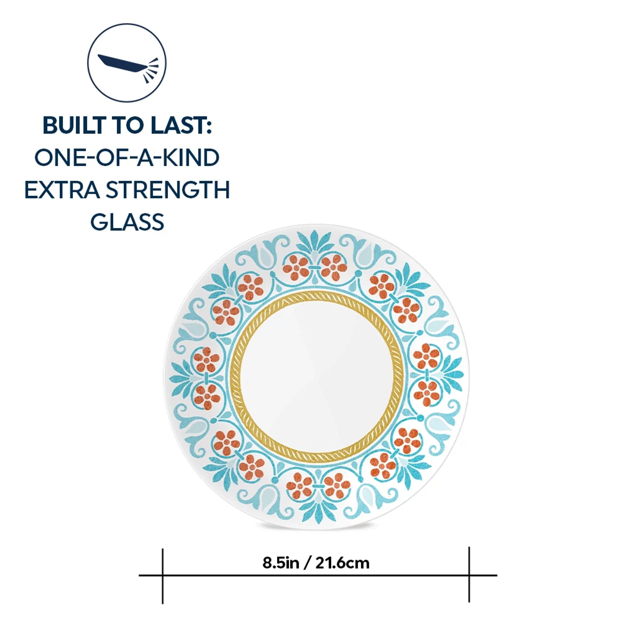 Corelle庐 Global Collection Terracotta Dreams. 8.5 Salad Plates. 6-pack - Image 5