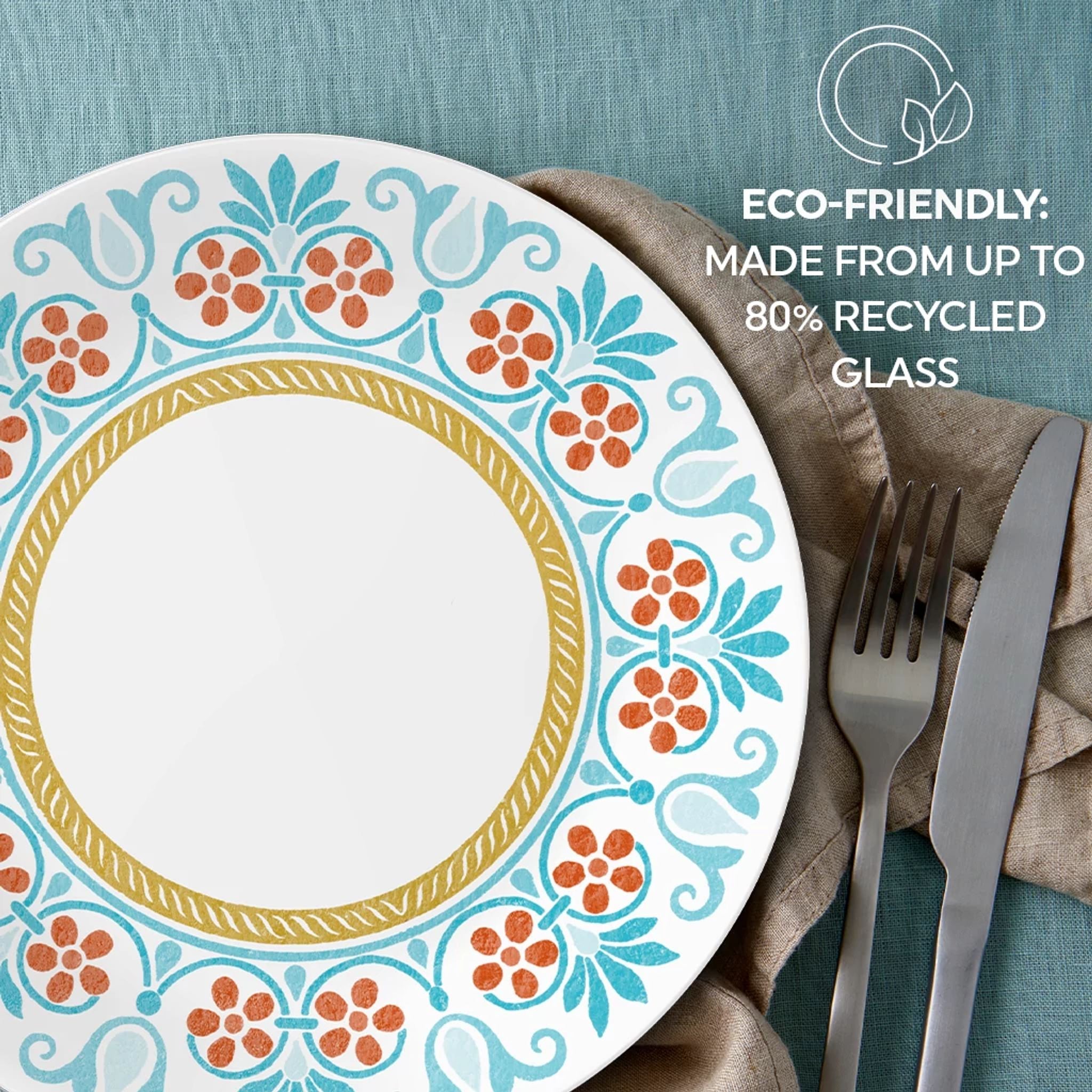 Corelle庐 Global Collection Terracotta Dreams. 8.5 Salad Plates. 6-pack - Image 7