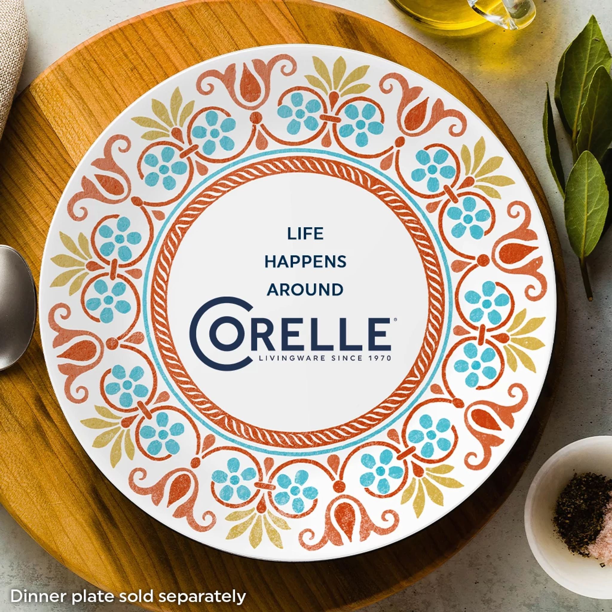 Corelle庐 Global Collection Terracotta Dreams. 8.5 Salad Plates. 6-pack - Image 6