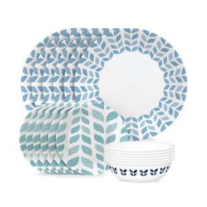 Corelle? Global Collection Northern Pines 18-piece Dinnerware Set. Service for 6