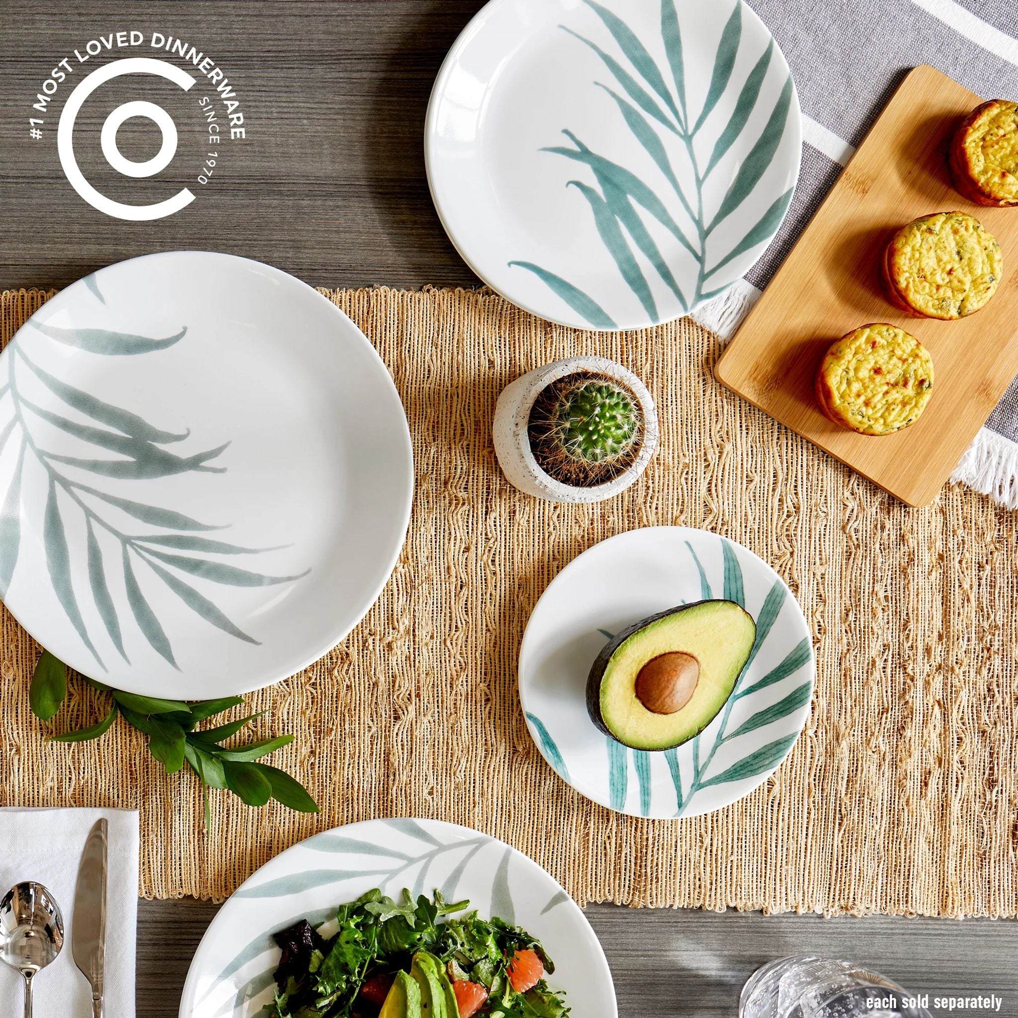Corelle庐 Solar Print 8.5 Salad Plate. EXCLUSIVE - Image 2