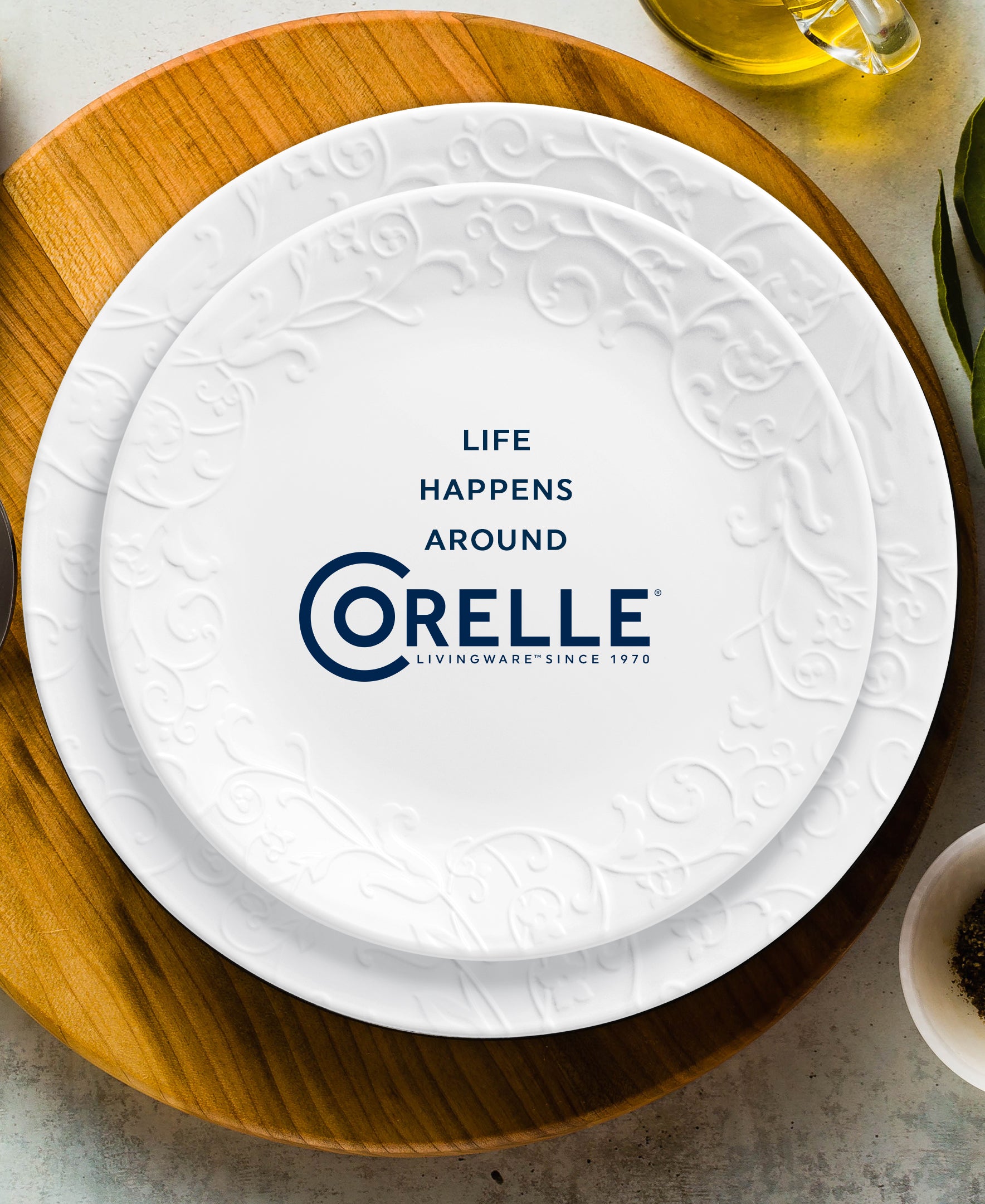Corelle? Bella Faenza Dinnerware Set ?C Service for 6 + Serving Bowl - Image 4