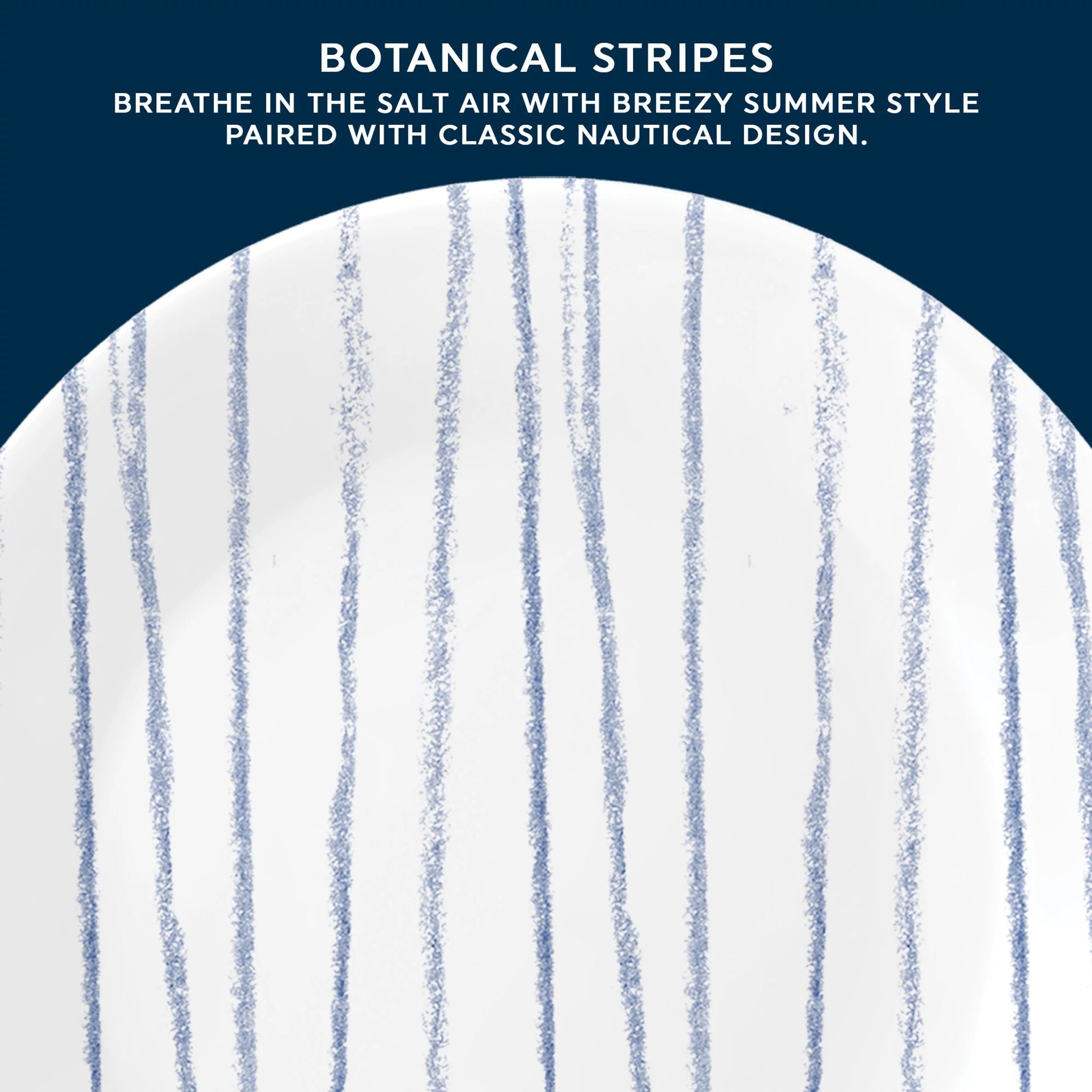 Corelle庐 Botanical Stripes 6.75 Appetizer Plate - Image 2