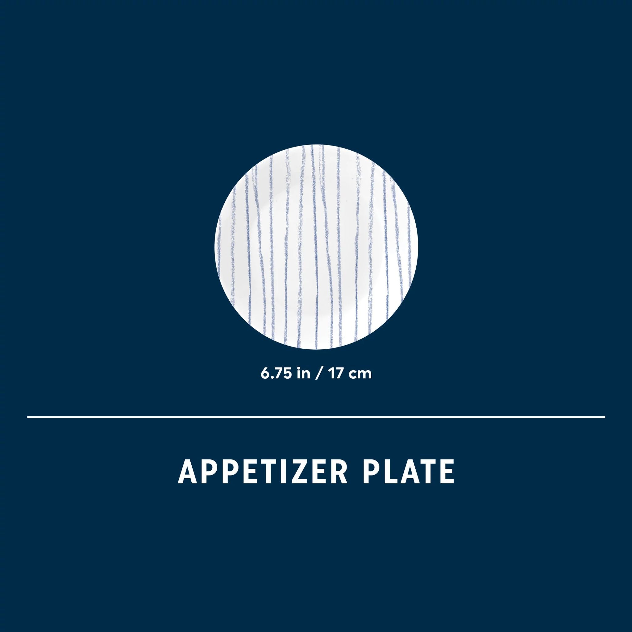 Corelle庐 Botanical Stripes 6.75 Appetizer Plate - Image 3
