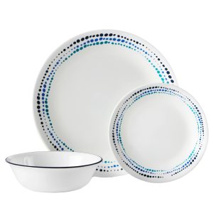 Corelle? Ocean Blues 12-piece Dinnerware Set. Service for 4