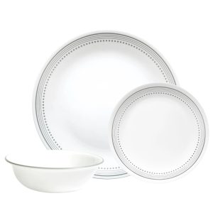 Corelle? Mystic Gray 12-piece Dinnerware Set. Service for 4