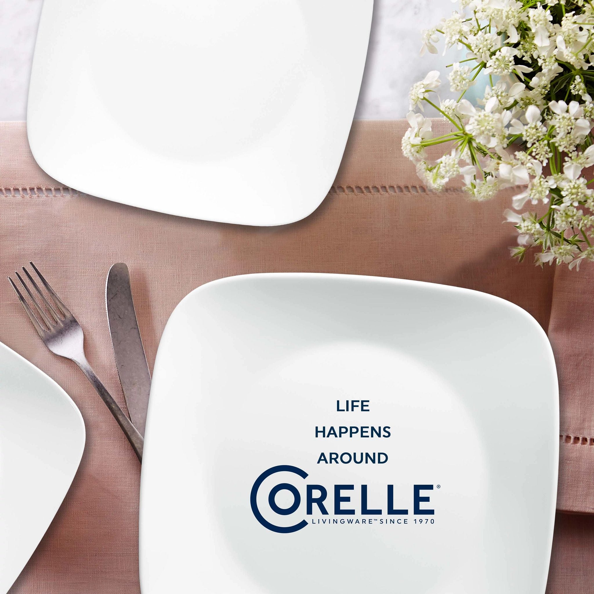 Corelle® Boutique Vivid White 8-piece Dinnerware Set. Service for 4 - Image 5