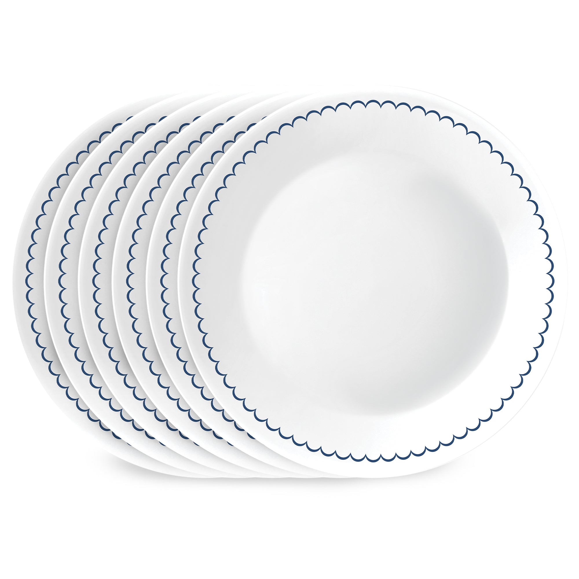 Corelle庐 Caspian Lace 8.5 Lunch Plate. 6 pack
