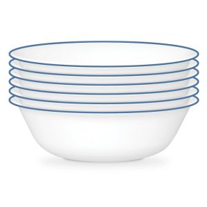 Corelle庐 Botanical Stripes 18-ounce Cereal Bowls. 6-pack
