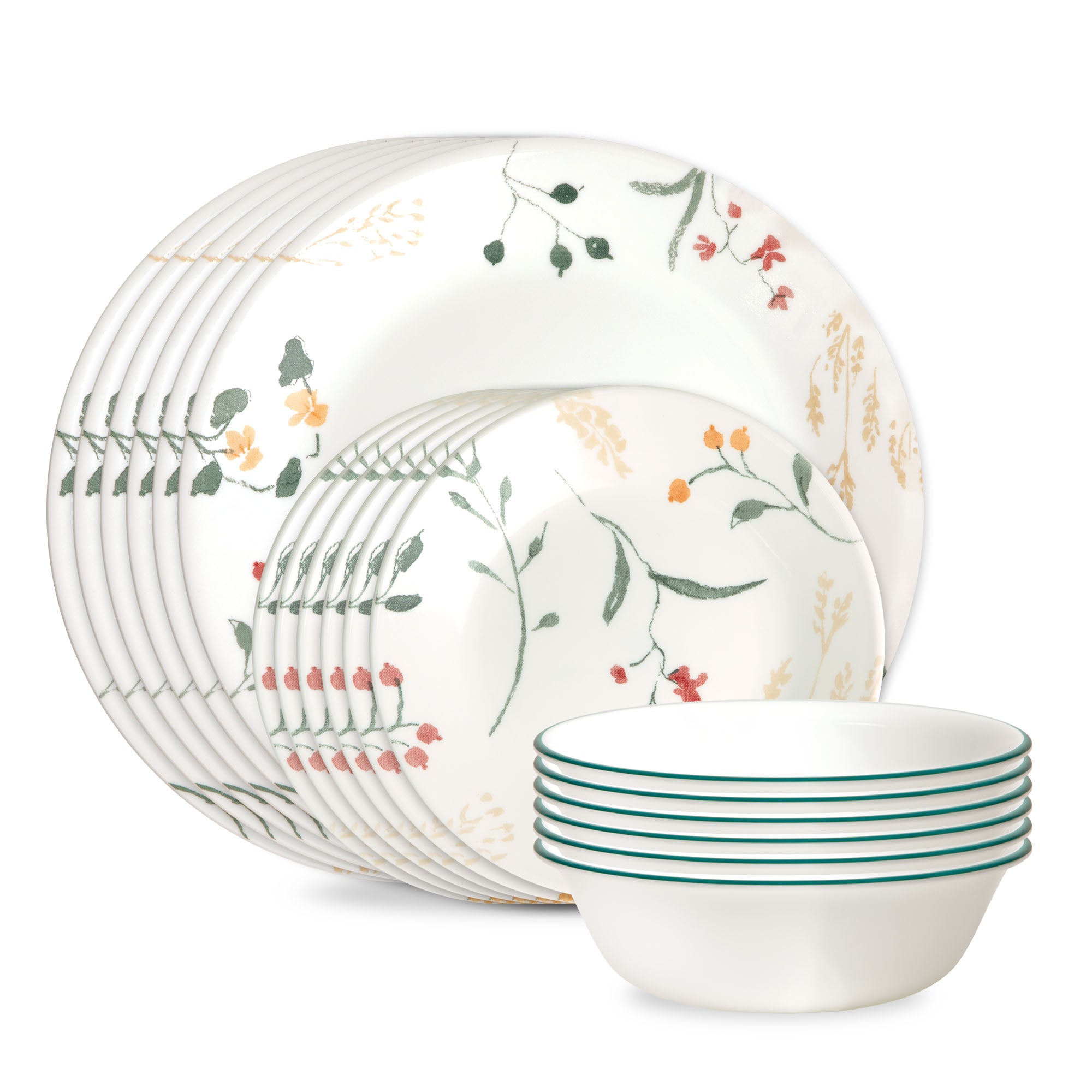 Corelle? Wildflower Scatter 18-piece Dinnerware Set. Service for 6