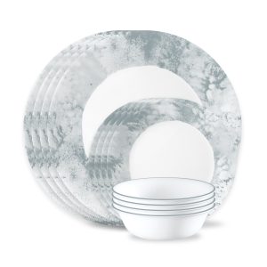 Corelle? Salt Wash 12-piece Dinnerware Set. Service for 4