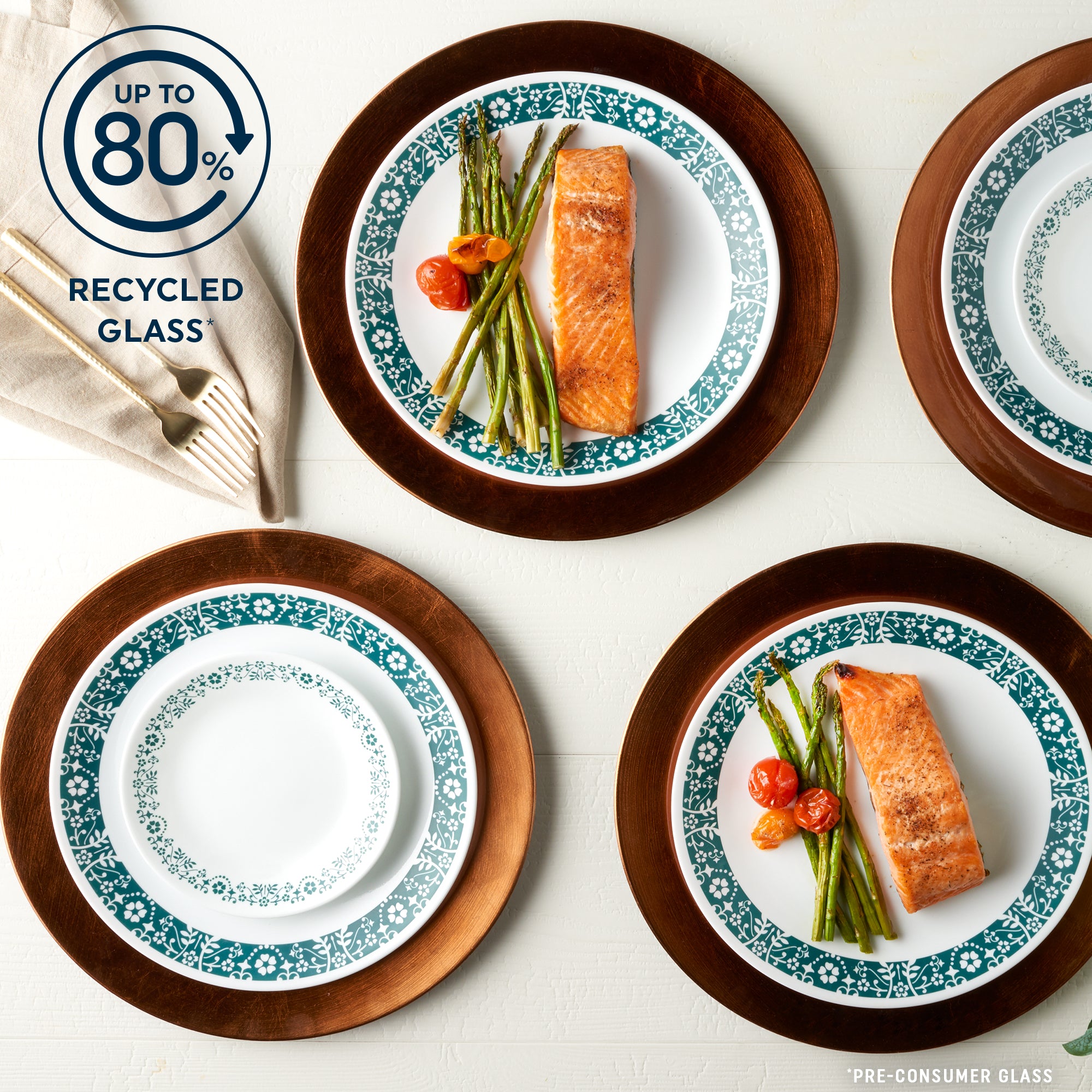 Corelle® Penelope 18-piece Dinnerware Set. Service for 6 - Image 3