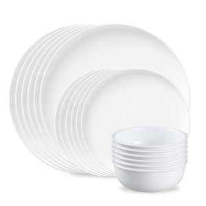 Corelle? Modern Rounds 18-piece Dinnerware Set. Service for 6