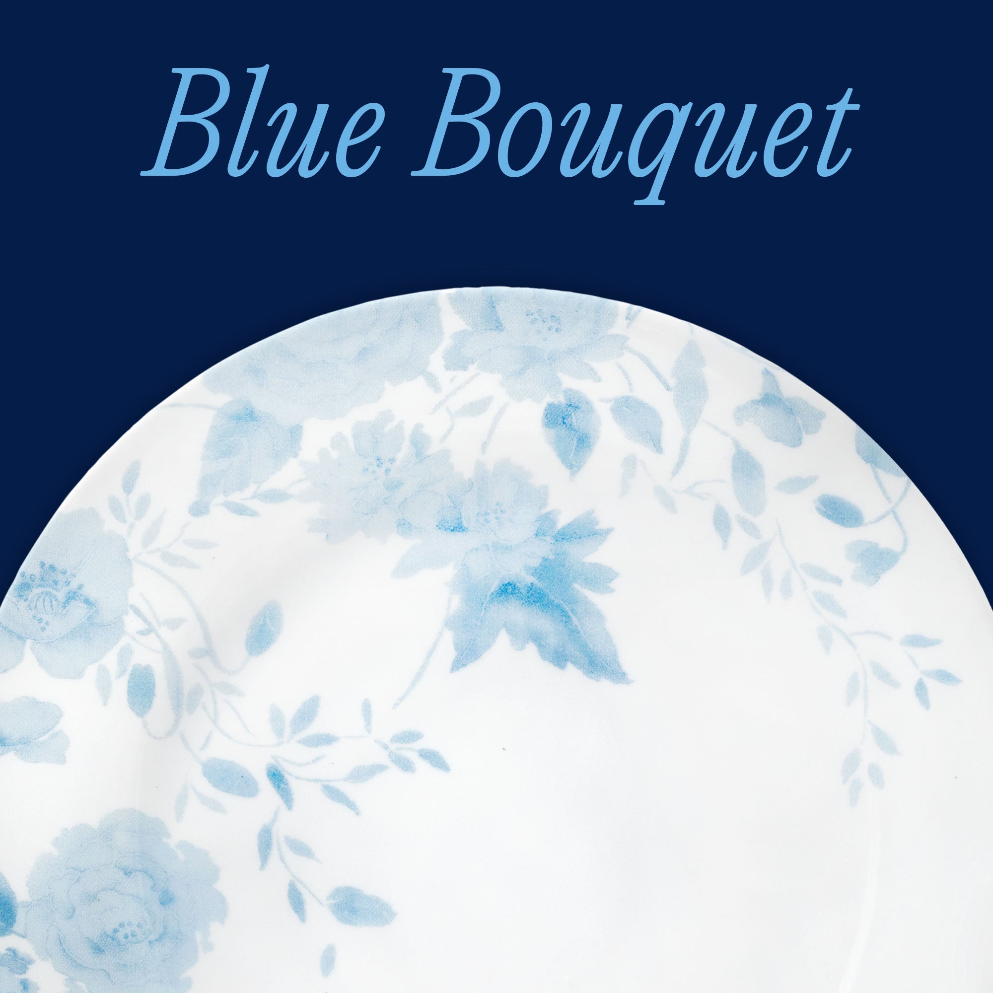 Corelle® Blue Bouquet 8.5 Lunch Plate. 6-pack - Image 2