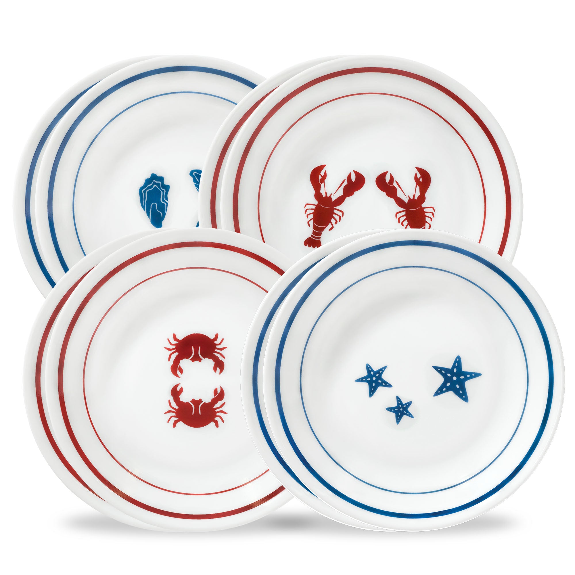 Corelle? Rockland Harbor 6.75 Appetizer Plate. 8-pack