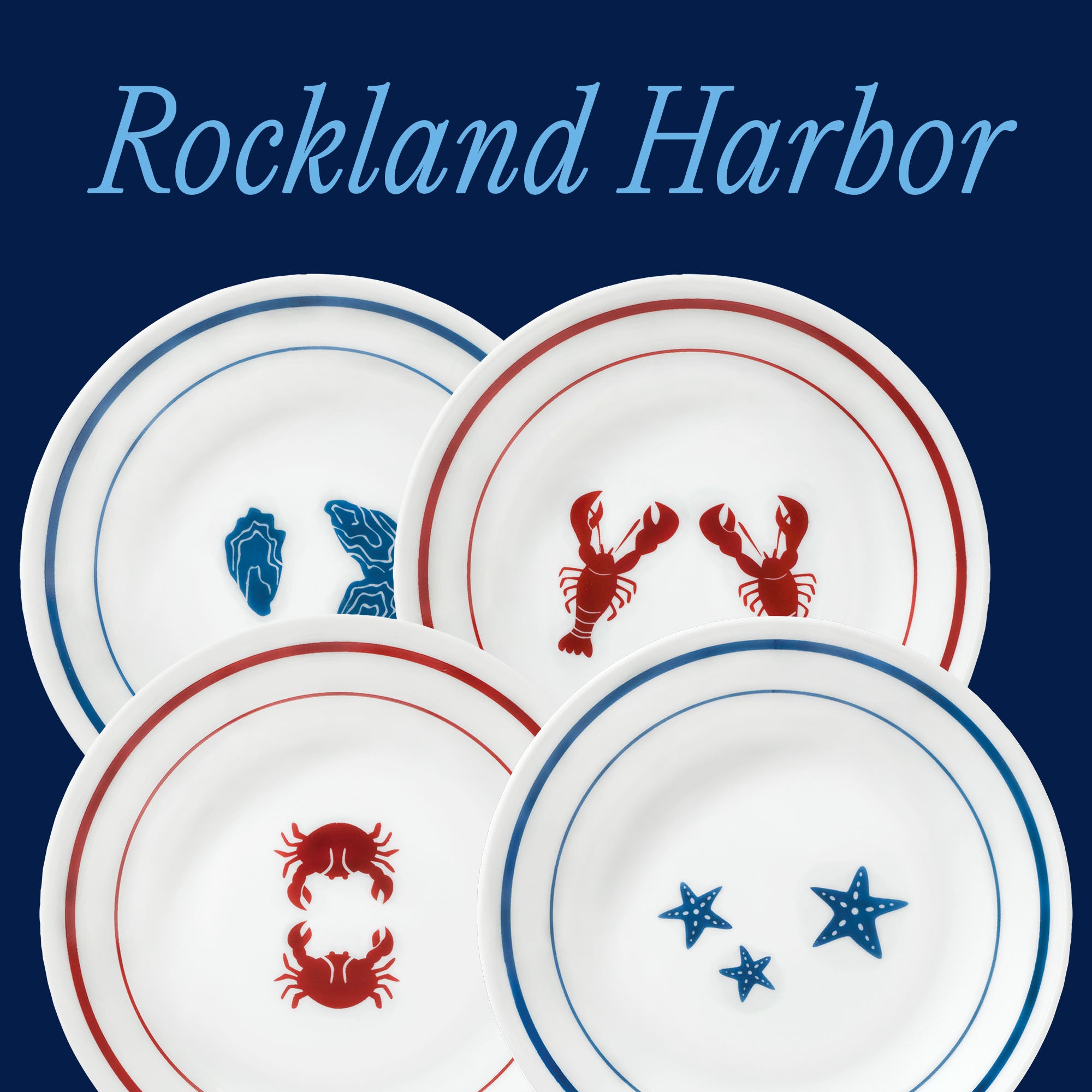 Corelle? Rockland Harbor 6.75 Appetizer Plate. 8-pack - Image 2