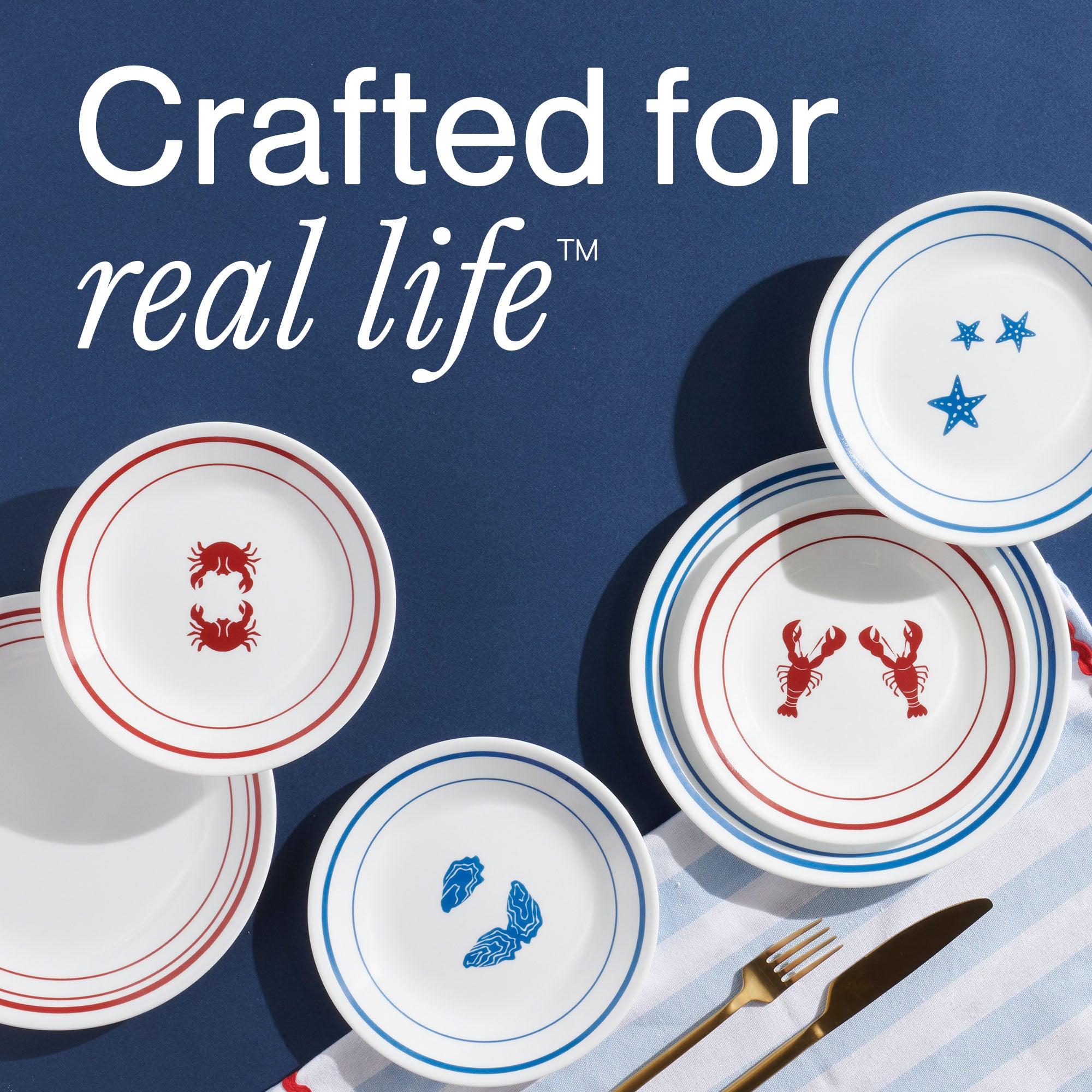 Corelle? Rockland Harbor 6.75 Appetizer Plate. 8-pack - Image 7