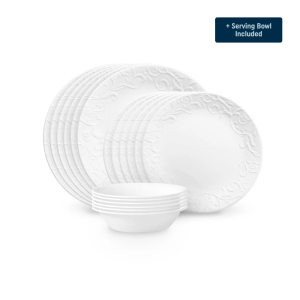 Corelle? Bella Faenza Dinnerware Set ?C Service for 6 + Serving Bowl